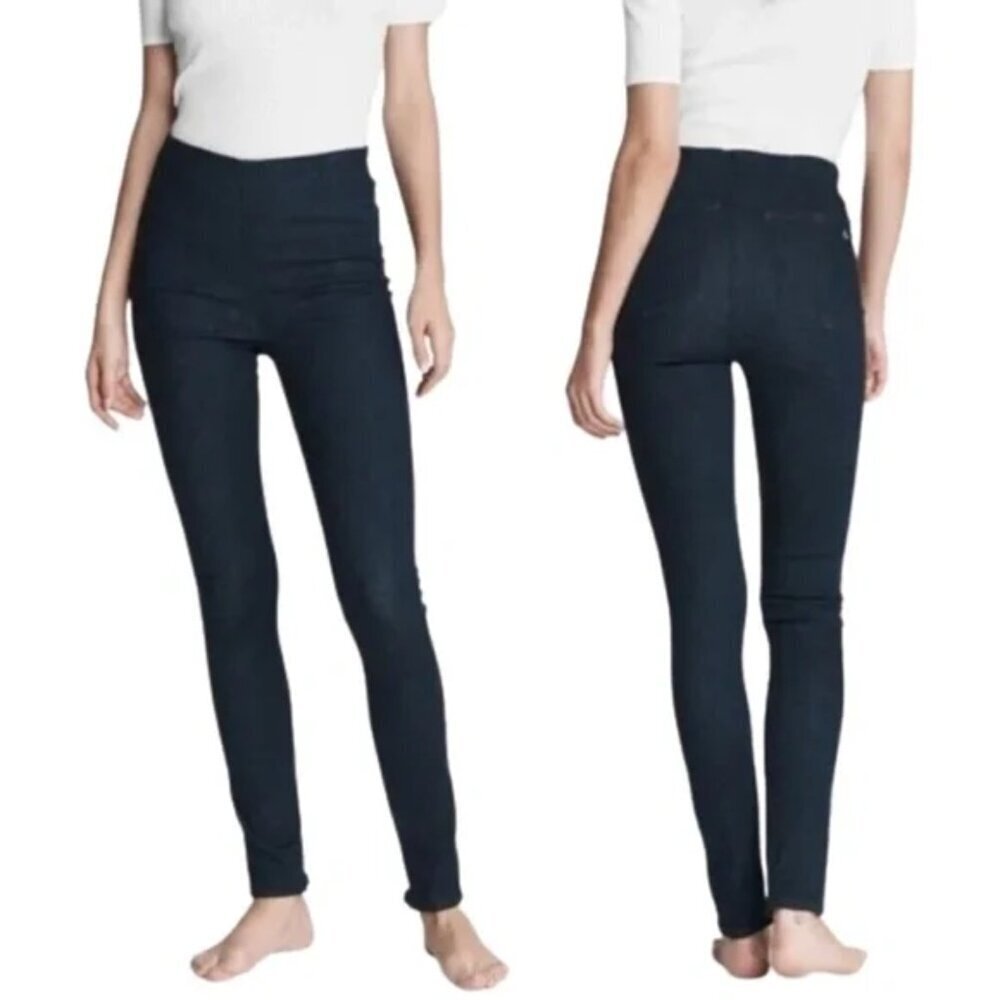 NWT Rag & Bone Nina High Rise Pull On Stretch Skinny Jeans in Dark Indigo Sz. S